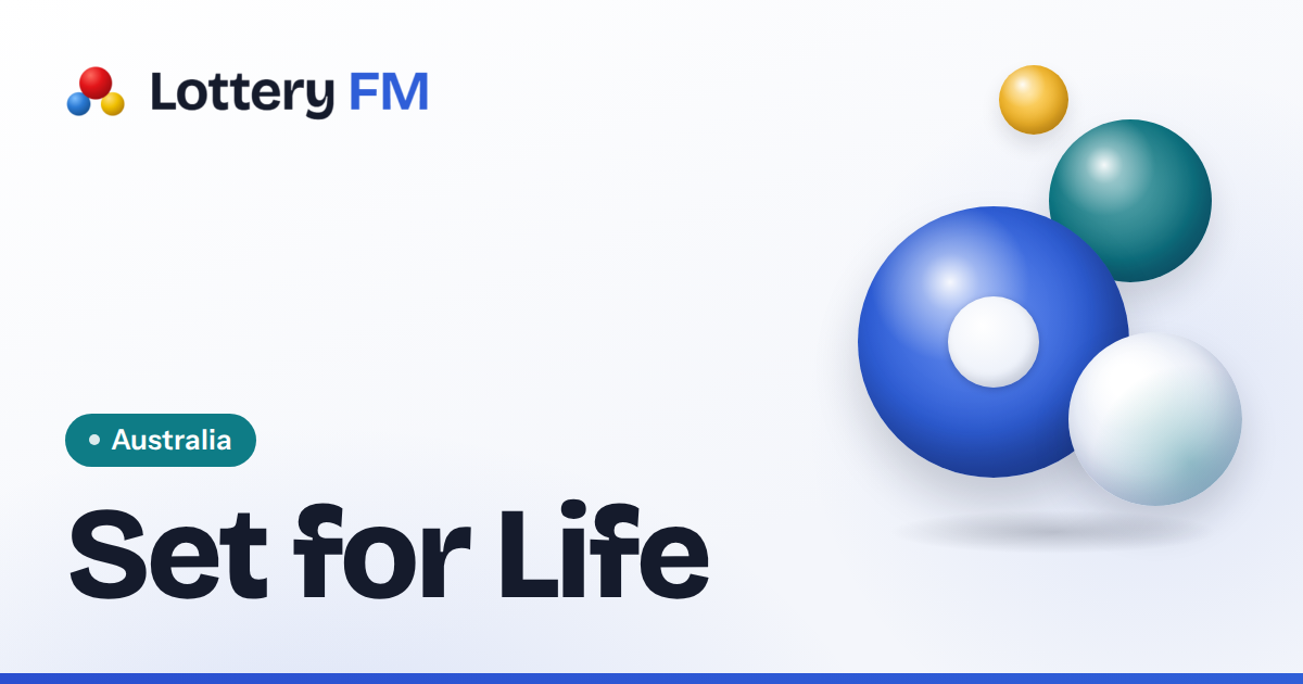 Set for Life Results Draw 4098 · 25 October 2026 | Lottery FM