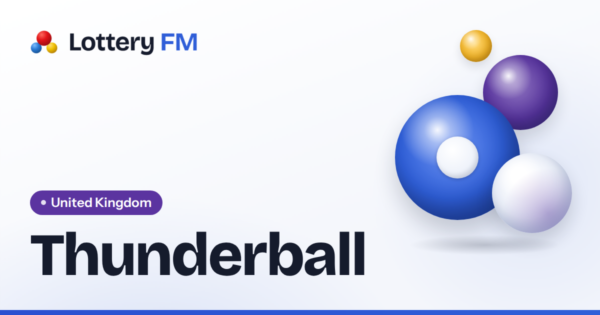 Thunderball Results Draw 3993 · 17 October 2026 | Lottery FM